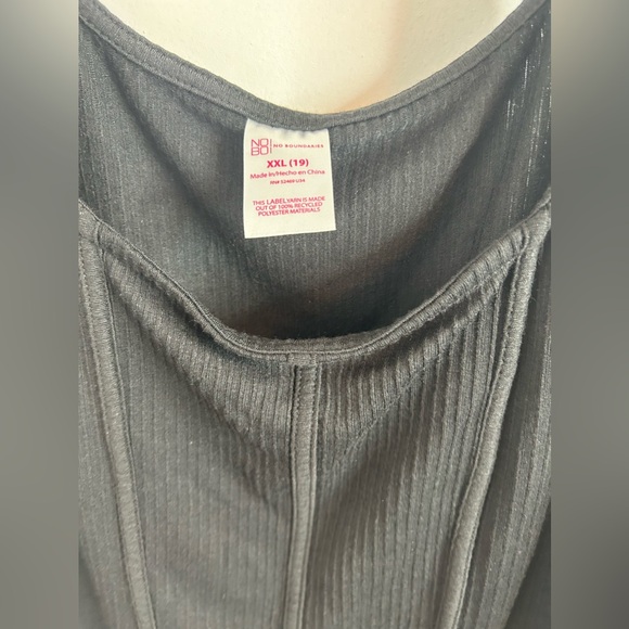 NWT No Boundaries Corset Style Tank Top Size XXL 19 Juniors 🖤 - Picture 6 of 6